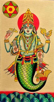 Matsyavatar Matsya Incarnation Of Lord Vishnu Fish Incarnation