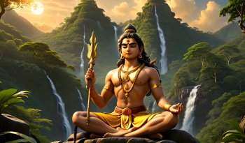 Kartikeya meditating - 108 Names of Lord Kartikeya